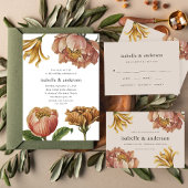 Bandeau De Faire-part Mariage Brown naturel simple