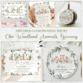 Poster Bois Animaux Végétation Décorer Baby Block Jeu