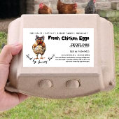 Rustic Butt-nuggets eierkartonnen label