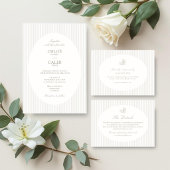 Invitation Ivory | Calendrier Botanique de Mariage de Weekend