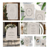 Numéro de table de mariage chrétien dessiné à la m