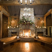 Invitation Père Noël vintage 5 avec Noël