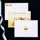 Bougies d'or Noël Invitation