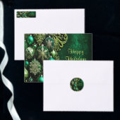 Décor Vert Ornements Cravate de vacances