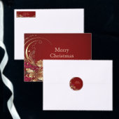 Nappe de vacances en or rouge