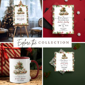 Elegant Christmas Tea Party Floral Vrijgezellenfee Kaart