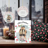 Papier Cadeau Sucre de canne Moderne Rouge Et Vert Boho Chic