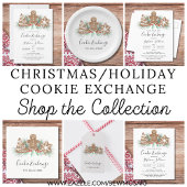 Gingerbread Man Kerstmis Cookie Exchange Party Kaart