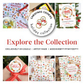 Kerstkoekjespatroon met monogram theedoek