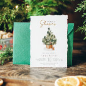 Gezellige Winter Kerst Baby Luier Raffle Informatiekaartje