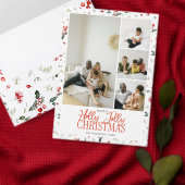 Invitation Calligraphie de Noël Élégant Rouge (Personnalisez la collection de ce créateur indépendant.)