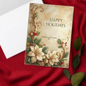 Grande Chaussette De Noël Christmas Floral Holiday Stocking (Personnalisez la collection de ce créateur indépendant.)