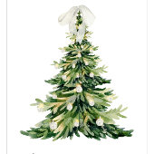 Groene en beige kerstboomrok | Elegant gat Kerstboom Rok