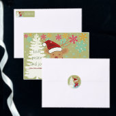 T-shirt Pine Vintage de Noël Reindeuse