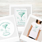 Assiettes En Carton Noël en juillet Nom de famille Cocktail Party