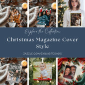 Revue de Noël Couverture Faire-part de grossesse