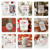 Invitation Oh What Fun Winter Noël 1er Anniversaire