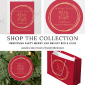 Invitation Noël Rouge or
