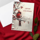 Sticker de Noël Cardinal Rouge (Personnalisez la collection de ce créateur indépendant.)