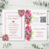 Mariage rouge de Noël Numéro de table Carte (Personnalisez la collection de ce créateur indépendant.)