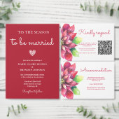 Plaque Photo Bienvenue pour un mariage de Noël rouge (Personnalisez la collection de ce créateur indépendant.)
