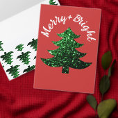 T-shirt Personnalisez Sparkly Christmas tree green sparkle (Personnalisez la collection de ce créateur indépendant.)