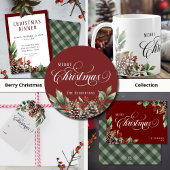 Aangepaste naam Typografie Kerst sticker