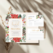 Poster Signe Noël Date d'hiver Fête des mariées de nuit