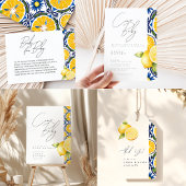 Carte D'accompagnement Ciao Baby shower Citron thème Douche demande de ré