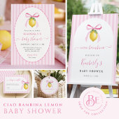 Invitation Coquette Lemon Baby Shower