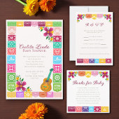 Serviette En Papier Fiesta Floral Cielito Lindo Baby Shower Napkins