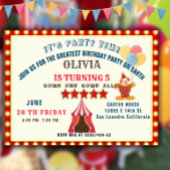 Save The Date LE PLUS GRAND 5E anniversaire Cirque THÈME