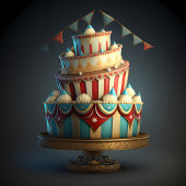 Étiquettes-cadeau Anniversaire du cirque