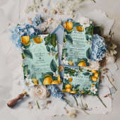 Invitation Citrus Garden Botanical Wedding