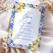 Menu Élégant Mariage méditerranéen citron