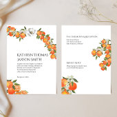 Bold Orange Ferme Faire-part de mariage à thème