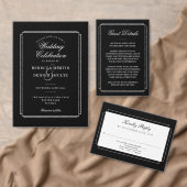 Carte postale RSVP - Demande de Chanson Déco Noir  (Personnalisez la collection de ce créateur indépendant. )