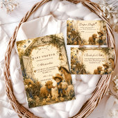 Carte D'accompagnement Tirage de couche classique garçon western boho