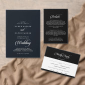 Classique Noir et Étiquette de Retour de Mariage C (Personnalisez la collection de ce créateur indépendant. )