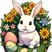 Sac Ajustable Illustration classique du lapin de Pâques. Joyeux