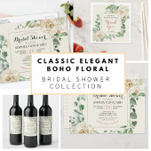 Invitation classique Elegant Floral Bridal