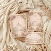 Invitation Classic European Baroque Wedding