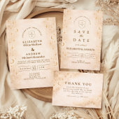 Invitation Classic Gold Moonlight Wedding