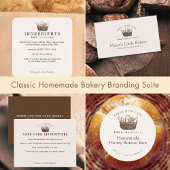 Carte De Visite Classic Homemade Bakery Classic Bread Basket