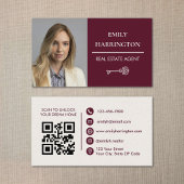 Carte Postale Classic Key Introduction Maroon Real Estate Agent