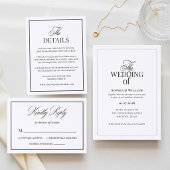 Étiquette de retour de mariage à calligraphie élég