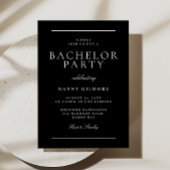 T-shirt Black & White Classic Mens Bachelor Party Event