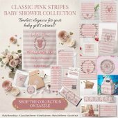 Carte De Correspondance Code QR RSVP Bandes Roses