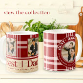 Rafraîchisseur Pour Canette Meilleur Papa Jamais Buffalo Plaid Photo Pères Per