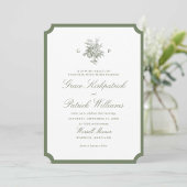 Carte de sauvegarde de mariage classique vert saug